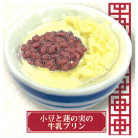 Hong Kong Tong sui miniature collection [6.Red bean and lotus seed milk pudding]