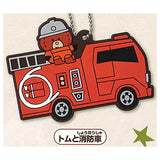 Tomica and Tom rubber mascot [2.Tom and fire engine]