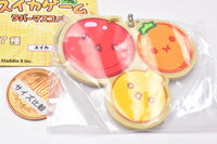 Suika Game rubber mascot [6.Apple, Persimmon, Dekopon]