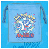 ANGEL BLUE fuwafuwa drawstring pouch ver.2 [3.Blue]