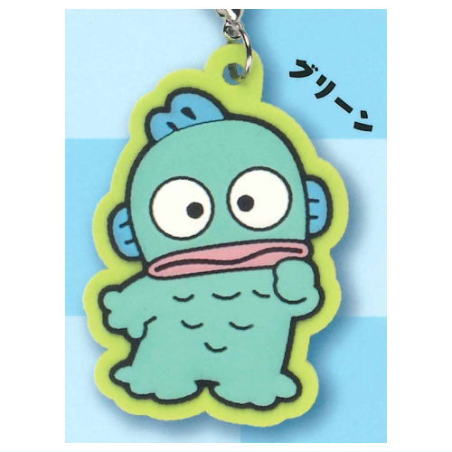 Hangyodon Mejirushi Rubber Charm [3.Green]