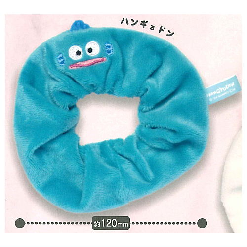 Sanrio Characters Fuwafuwa Scrunchie Collection [4.Hangyodon]