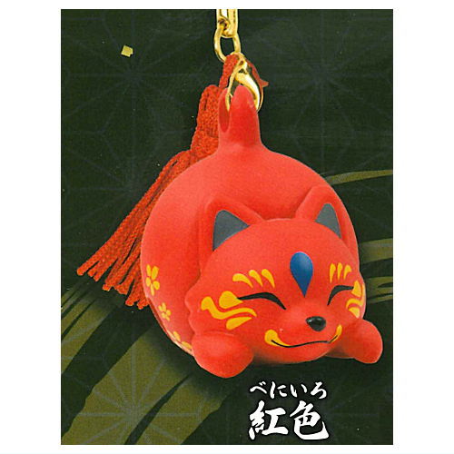 Fox bell with netsuke strap [2.Beniiro]