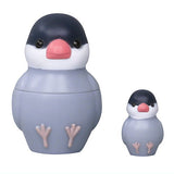 Sparrow matryoshka [4.Sakura sparrow (medium & small)]