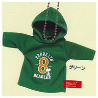 PEANUTS SNOOPY Snoopy hoodie key chain [5.Green]