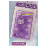 Tile seal miniature charm [5.Kitten]