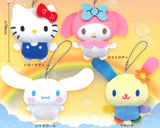 Sanrio Characters Fuwafuwa stuffed toy Ball Chain [All 4 type set(Full Complete)]