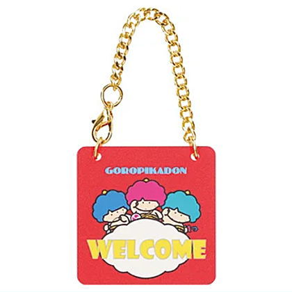 Sanrio Characters Door Plate Style Charm [5.Goropikadon]