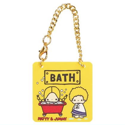 Sanrio Characters Door Plate Style Charm [6.Patty & Jimmy