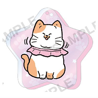 Nekonitenseishitaojisan Jewel Acrylic Strap [3.Karakara]