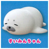 Howa howa Azarashi-Chan flocky sofubi [4.Suimin-chan]