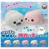 Howa howa Azarashi-Chan flocky sofubi [All 5 type set(Full Complete)]
