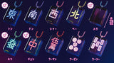 Cute mahjong Real size Clear colorful mahjong tiles vol.3 Clear Black x Neon Design [All 10 type set(Full Complete)]