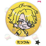 Colorful peach embroidered can badge [4.Tattsun]