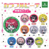 Colorful peach embroidered can badge [All 11 type set(Full Complete)]