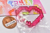 Deco emoji acrylic carabiner [5.Heart]