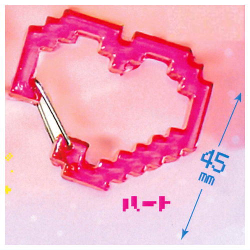 Deco emoji acrylic carabiner [5.Heart]