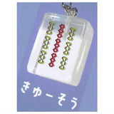 Clear mahjong tiles Part.3 mascot [4.Kyu-sou]