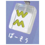 Clear mahjong tiles Part.3 mascot [5.Pa-sou]