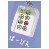 Clear mahjong tiles Part.3 mascot [6.Pa-pin]