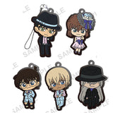 Detective Conan Capsule Rubber Strap Blau Style ver. [All 5 type set (Full Complete)]