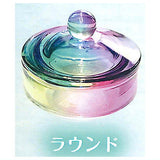 Rainbow-coloured glass mini-case [1.Round]