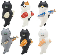 Art Univ. Techni Colour SUIMIN hakobu neko Figure Collection [All 6 type set(Full Complete)]