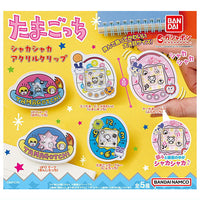 Tamagotchi shakashaka acrylic clip [All 5 type set(Full Complete)]