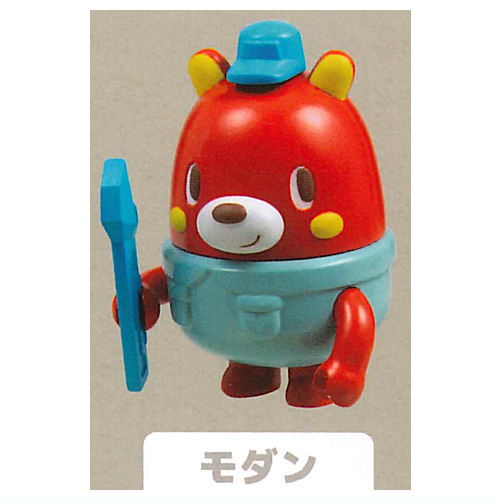 Working bear movable mascot figure [4.Modern]