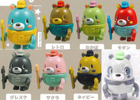 Working bear movable mascot figure [All 8 type set(Full Complete)]