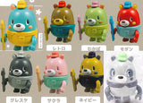 Working bear movable mascot figure [All 8 type set(Full Complete)]
