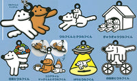 Yasashii Ookami Wolf-kun Acrylic keychain Pukkuri rubber mascot [All 7 type set(Full Complete)]