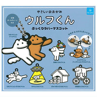 Yasashii Ookami Wolf-kun Acrylic keychain Pukkuri rubber mascot [All 7 type set(Full Complete)]