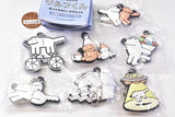 Yasashii Ookami Wolf-kun Acrylic keychain Pukkuri rubber mascot [All 7 type set(Full Complete)]