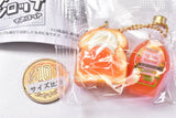 Super real! Maple syrup double charm mascot [3.Amber & french toast]