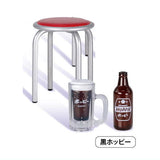 Sakenoaruyorokobi Miniature collection Part.4 [3.Kuro Hoppy set (Red Round Chair)]