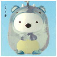 Sumikkogurashi Sumikko Zaurus Clear Mascot Charm [1.Shirokuma]