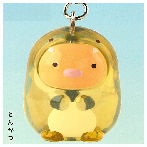 Sumikkogurashi Sumikko Zaurus Clear Mascot Charm [3.Tonkatsu]
