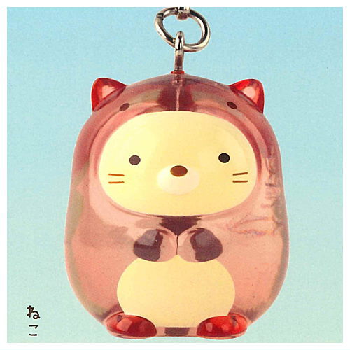 Sumikkogurashi Sumikko Zaurus Clear Mascot Charm [4.Neko]