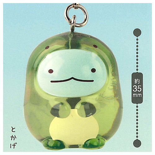 Sumikkogurashi Sumikko Zaurus Clear Mascot Charm [5.Tokage]