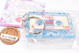Retro Cassette Tape Clear Lame Acrylic Keychain [1.Blue Lame]