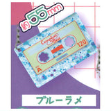 Retro Cassette Tape Clear Lame Acrylic Keychain [1.Blue Lame]