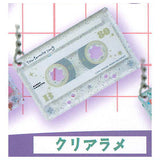 Retro Cassette Tape Clear Lame Acrylic Keychain [3.Clear Lame]