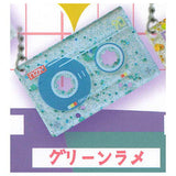 Retro Cassette Tape Clear Lame Acrylic Keychain [4.Green Lame]