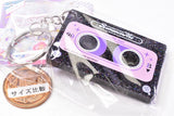 Retro Cassette Tape Clear Lame Acrylic Keychain [6.Black Lame]