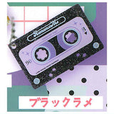 Retro Cassette Tape Clear Lame Acrylic Keychain [6.Black Lame]