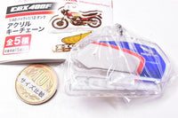 HONDA CBX400F Bike & Tank Acrylic keychain [3.81CBX400F white/blue tank & old wing mark]