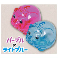 Skeleton Piggy bank mascot [3.Purple x Light Blue]