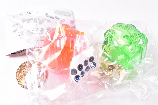 Skeleton Piggy bank mascot [4.Green x Coral Red] – toysantajp