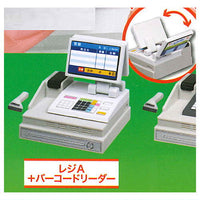 Cashier and card reader mascot Part.2 [1.Cashier A + barcode reader]